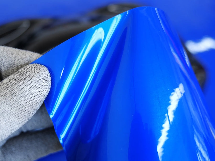 Rwraps Gloss Sapphire Metallic Vinyl Film~Rwraps Gloss Sapphire Metallic Vinyl Film Liner With Air Release~1
