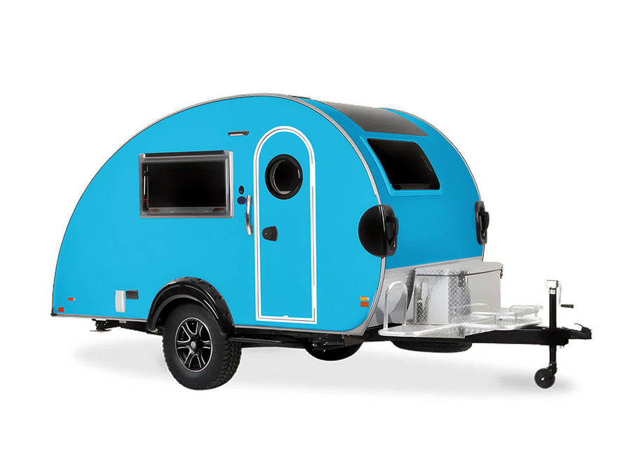 Rwraps Gloss Sky Blue Do-It-Yourself Truck Camper Wraps