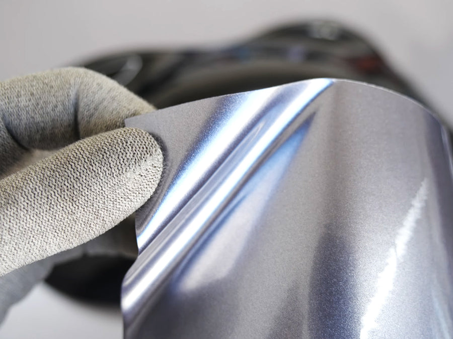 Rwraps Gloss Metallic Titanium Gray Vinyl Film~Rwraps Gloss Metallic Titanium Gray Vinyl Sheet~1