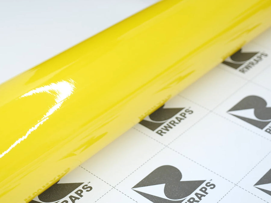 Rwraps Gloss Yellow Maize Vinyl Film~Rwraps Gloss Yellow Maize Vinyl Film Roll~1