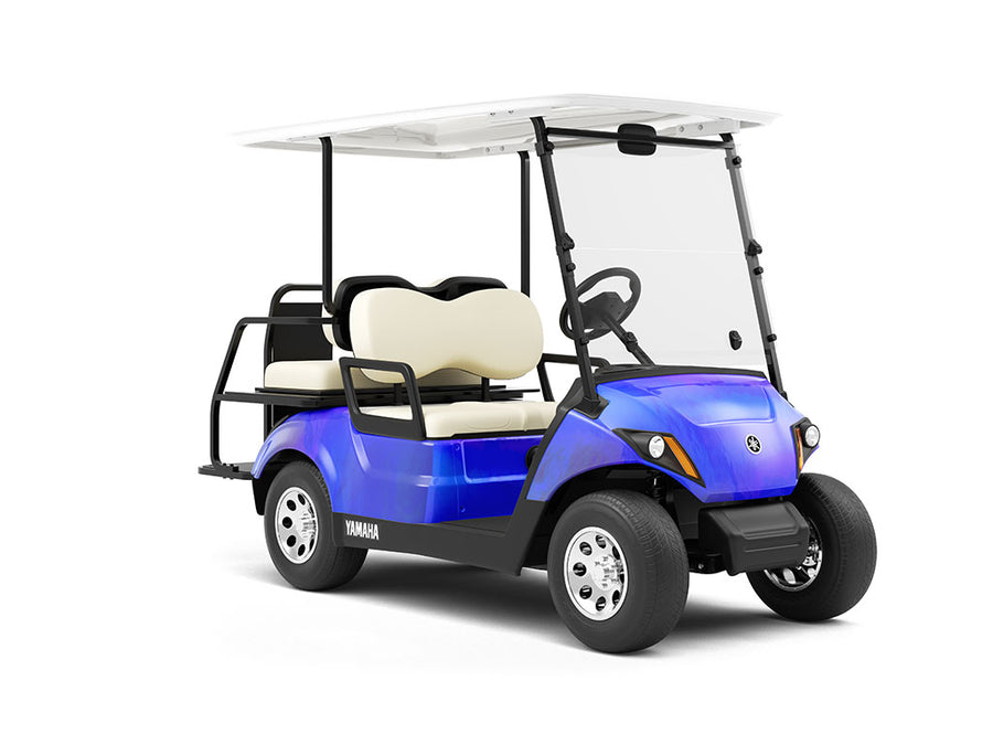 Rwraps™ Holographic Chrome Blue Neochrome Vinyl Golf Cart Wrap
