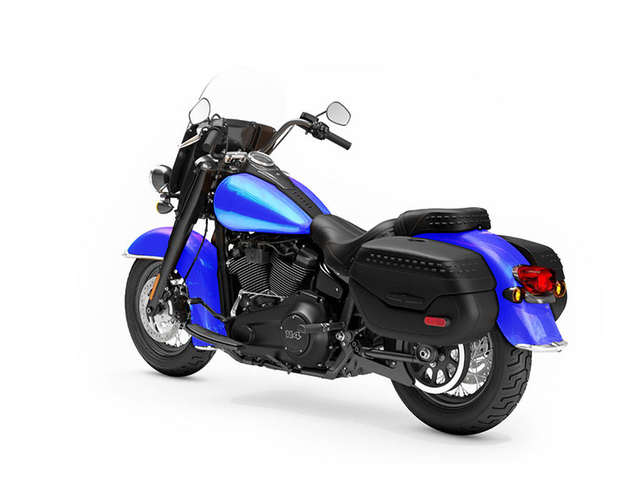 Rwraps Holographic Chrome Blue Neochrome Motorcycle Vinyl Wraps