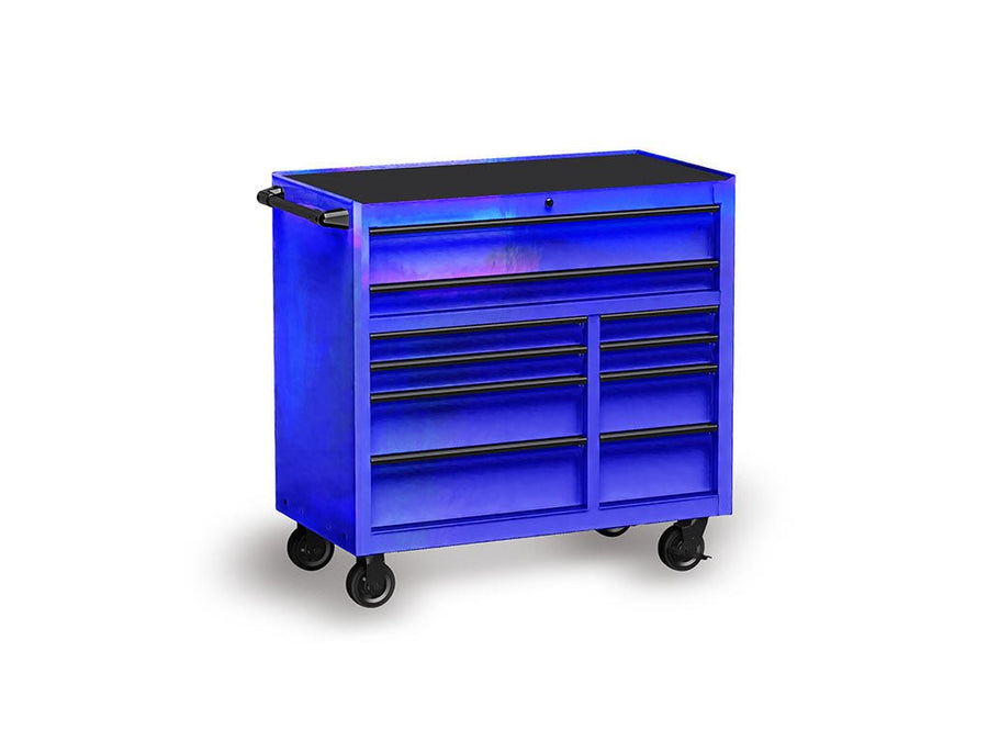 Rwraps™ Holographic Chrome Blue Neochrome Tool Cabinet Wraps