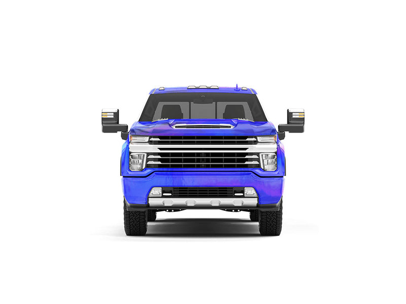 Rwraps Holographic Chrome Blue Neochrome DIY Truck Wraps