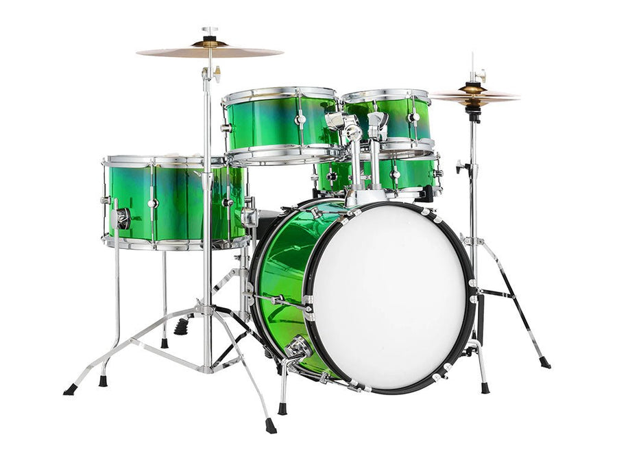 Rwraps™ Holographic Chrome Green Neochrome Drum Wraps