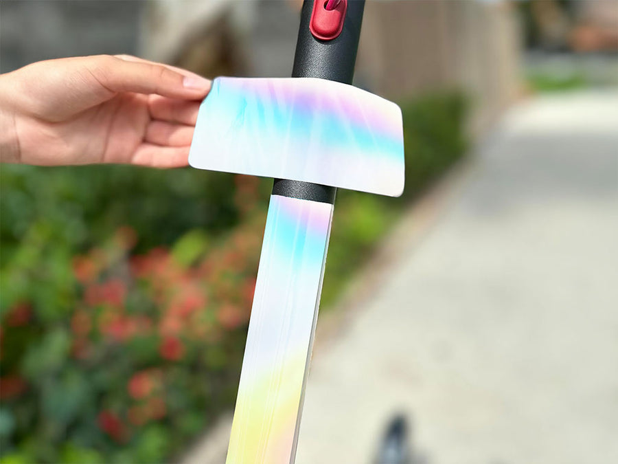 Rwraps Holographic Chrome Silver Neochrome (Matte) Electric Kick-Scooter Wraps