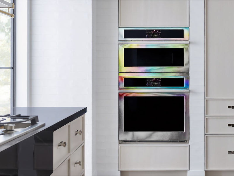 Rwraps Holographic Chrome Silver Neochrome (Matte) DIY Built-In Oven Wraps