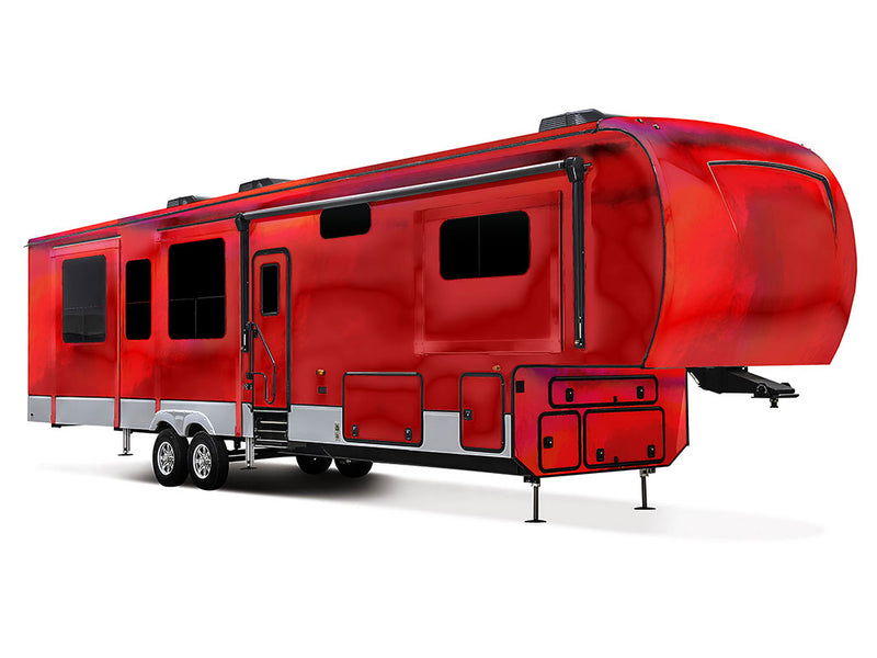 Rwraps Holographic Chrome Red Neochrome Truck Camper Vinyl Wraps