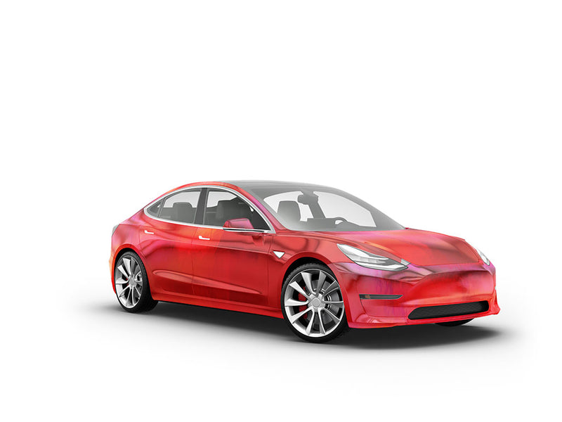 Rwraps Holographic Chrome Red Neochrome Vehicle Wraps