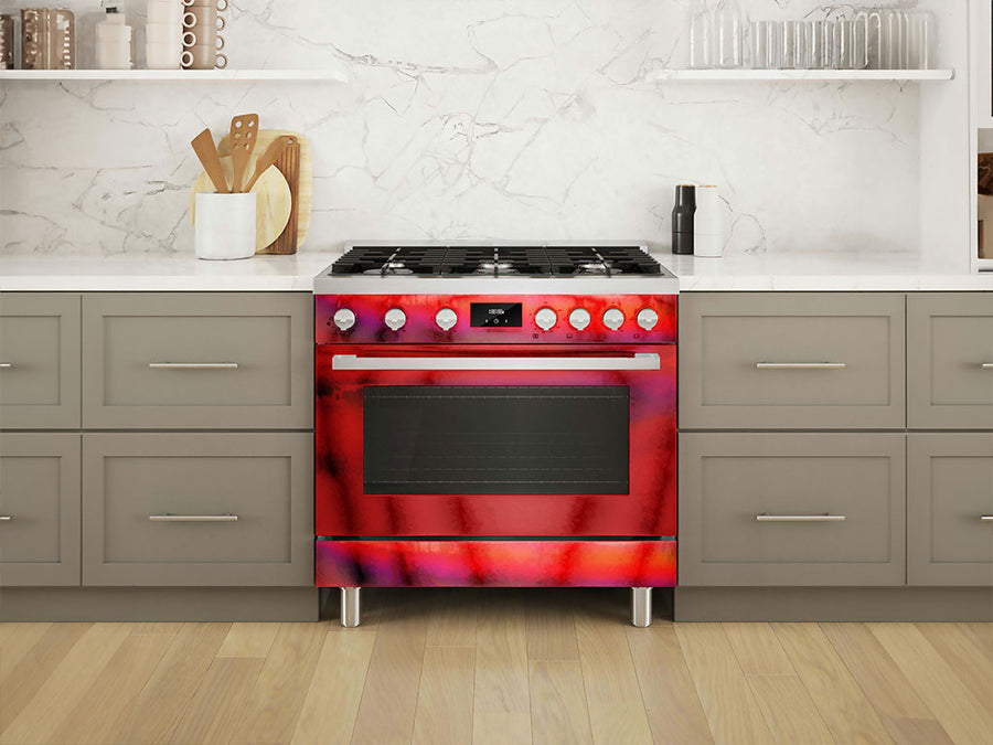 Rwraps™ Holographic Chrome Red Neochrome Oven Wraps