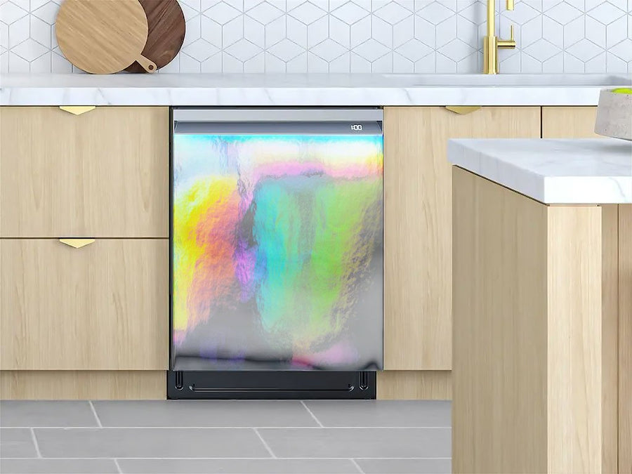 Rwraps™ Holographic Chrome Silver Neochrome Custom Dishwasher Cover