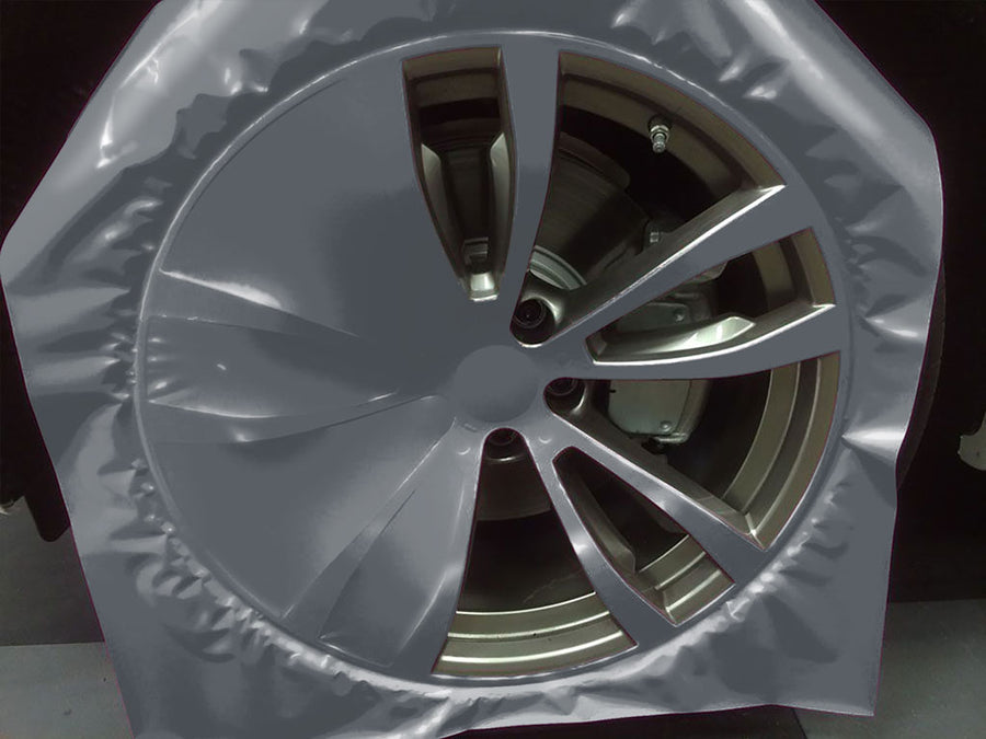Rwraps™ Hyper Gloss Gray Custom Wheel Installation Process