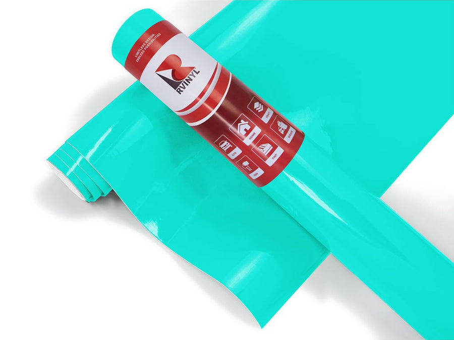 Rwraps Hyper Gloss Turquoise Tool Cabinet Wrap Color Film