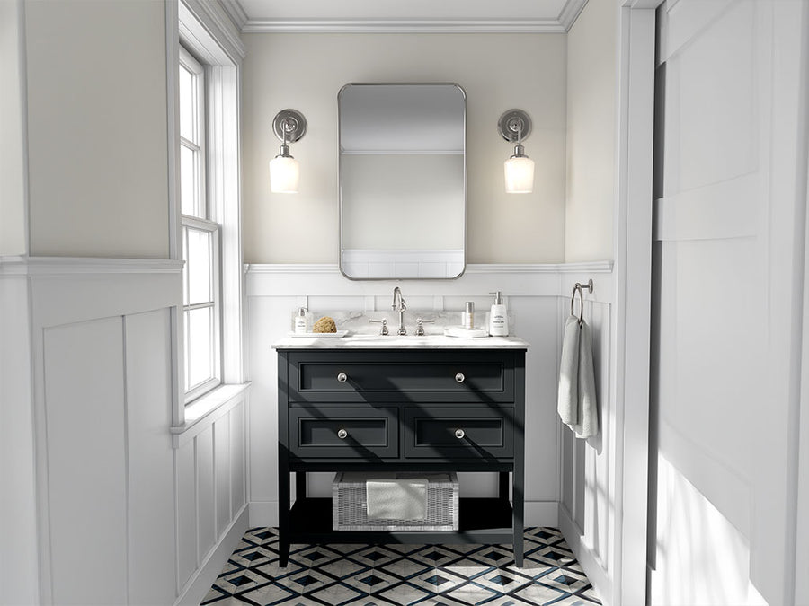 Rwraps Leather Black DIY Bathroom Cabinet Wraps