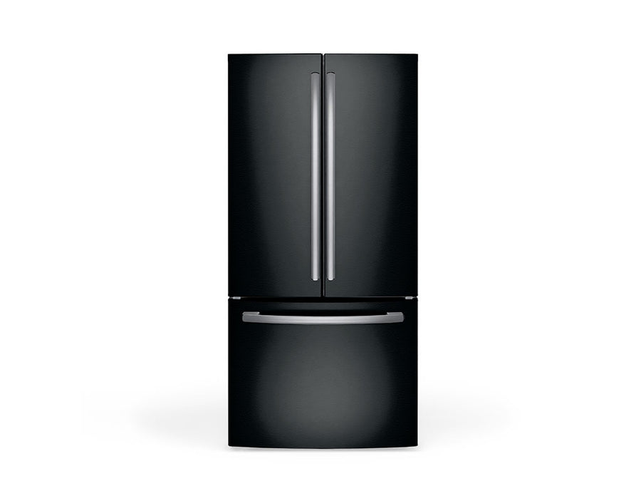 Rwraps Leather Black DIY Built-In Refrigerator Wraps