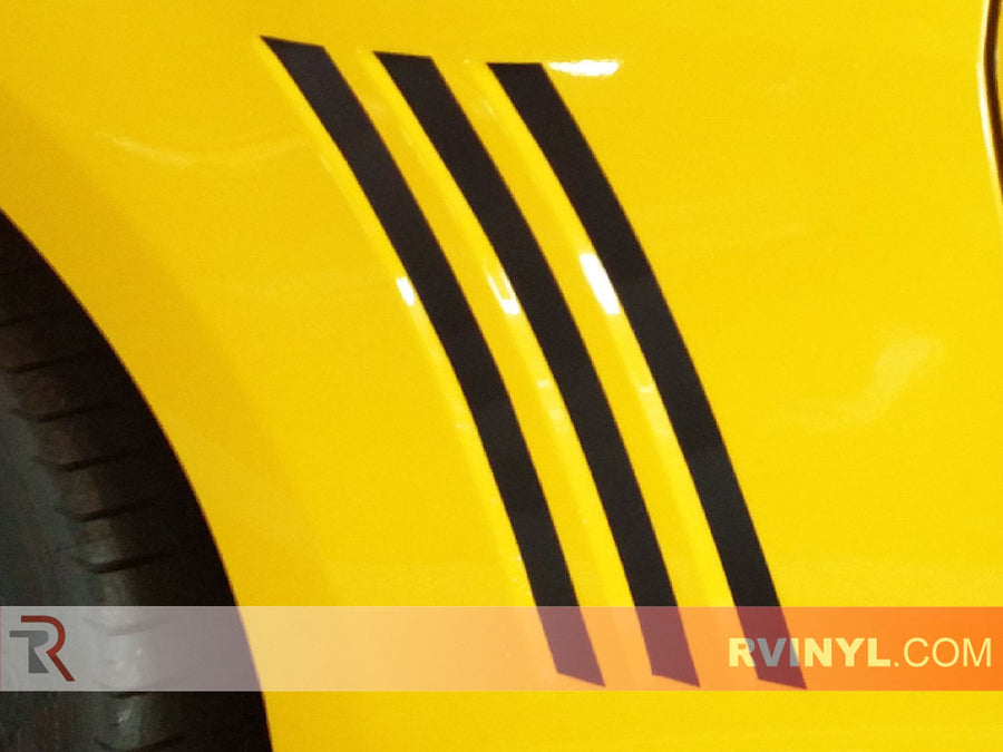 Camaro Vent Matte Black Grille Wraps
