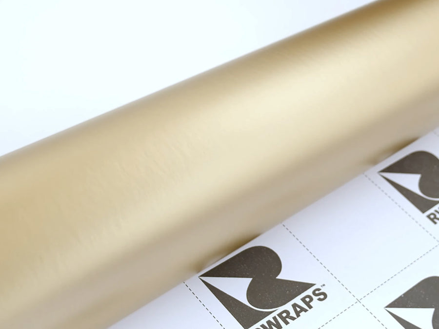 Rwraps Matte Champagne Chrome Vinyl~Rwraps Matte Champagne Chrome Vinyl Roll~1