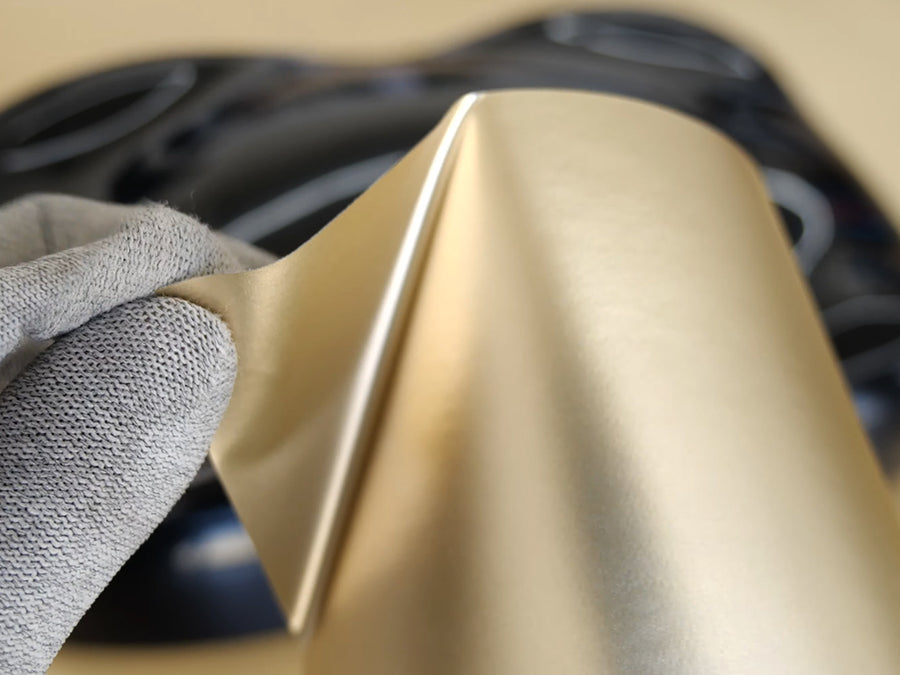 Rwraps Matte Champagne Chrome Vinyl~Rwraps Matte Champagne Chrome Vinyl Sheet~1