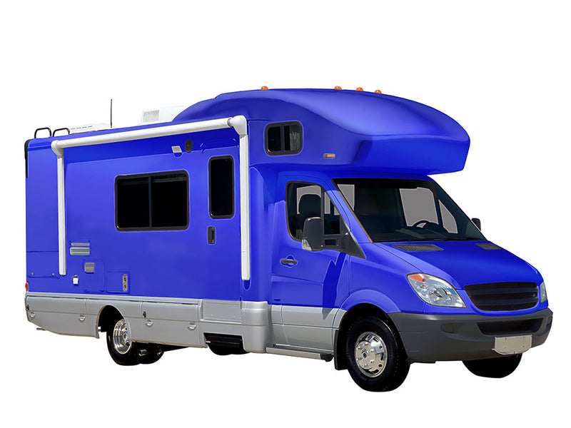 Rwraps Matte Chrome Blue DIY RV Wraps