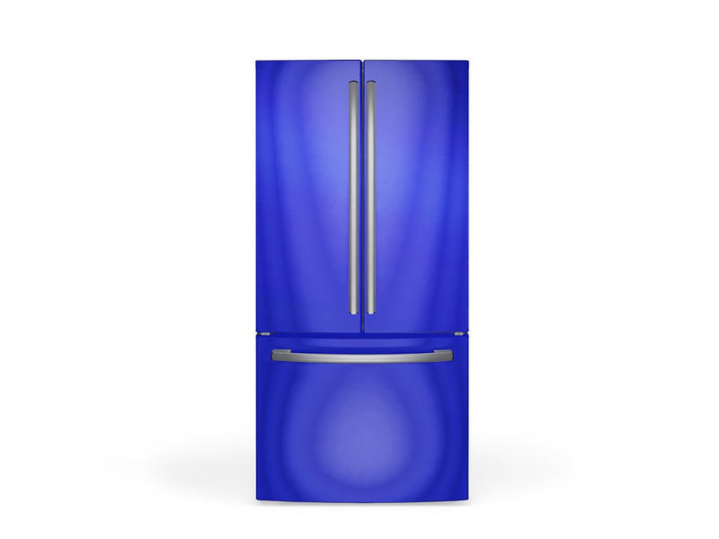 Rwraps Matte Chrome Blue DIY Built-In Refrigerator Wraps