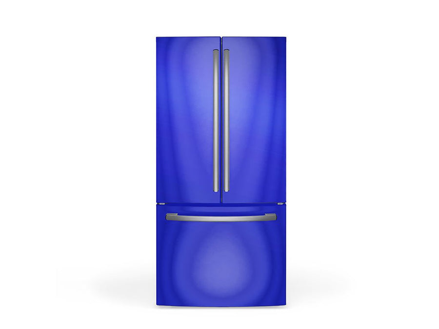 Rwraps Matte Chrome Blue DIY Built-In Refrigerator Wraps