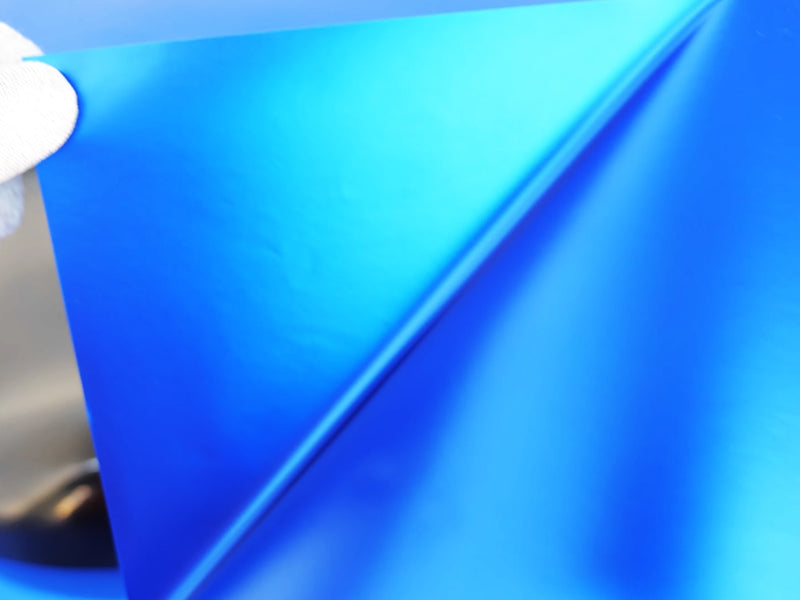 Rwraps Matte Chrome Blue Film~Rwraps Matte Chrome Blue Vinyl Liner~1