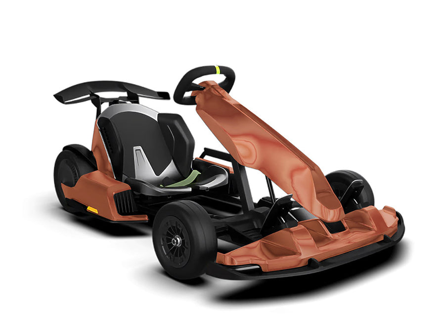 Rwraps Matte Chrome Bronze Go-Cart Wraps
