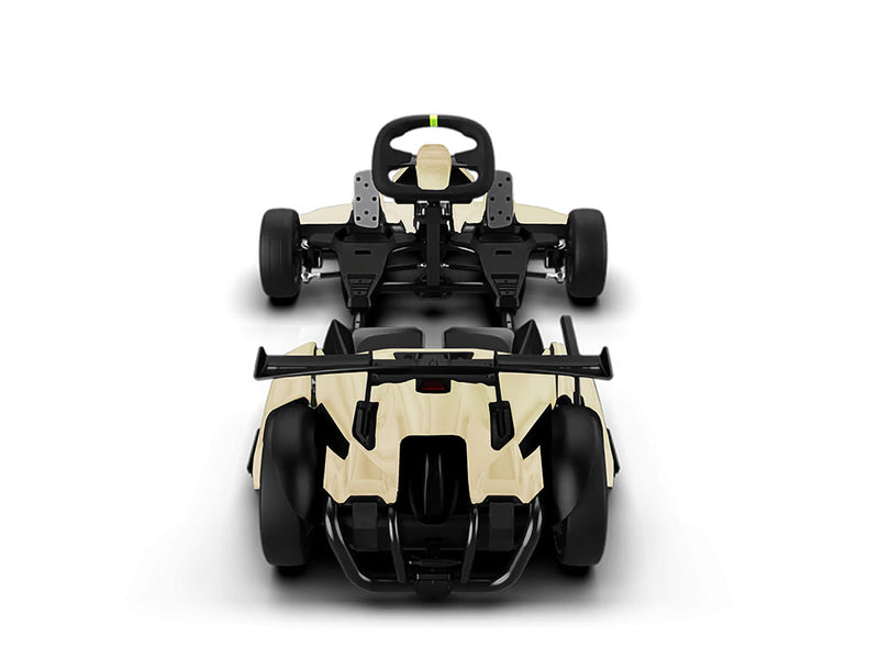 Rwraps Matte Chrome Champagne DIY Go Kart Wraps