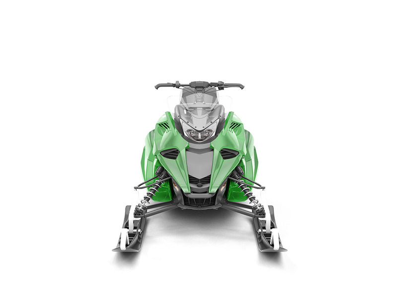 Rwraps Matte Chrome Green DIY Snowmobile Wraps