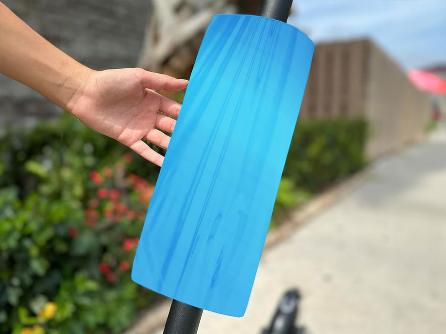 Rwraps Matte Chrome Light Blue Do-It-Yourself E-Scooter Wraps