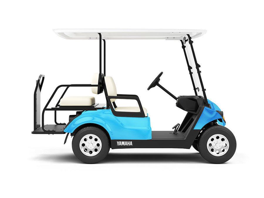 Rwraps Matte Chrome Light Blue Do-It-Yourself Golf Cart Wraps