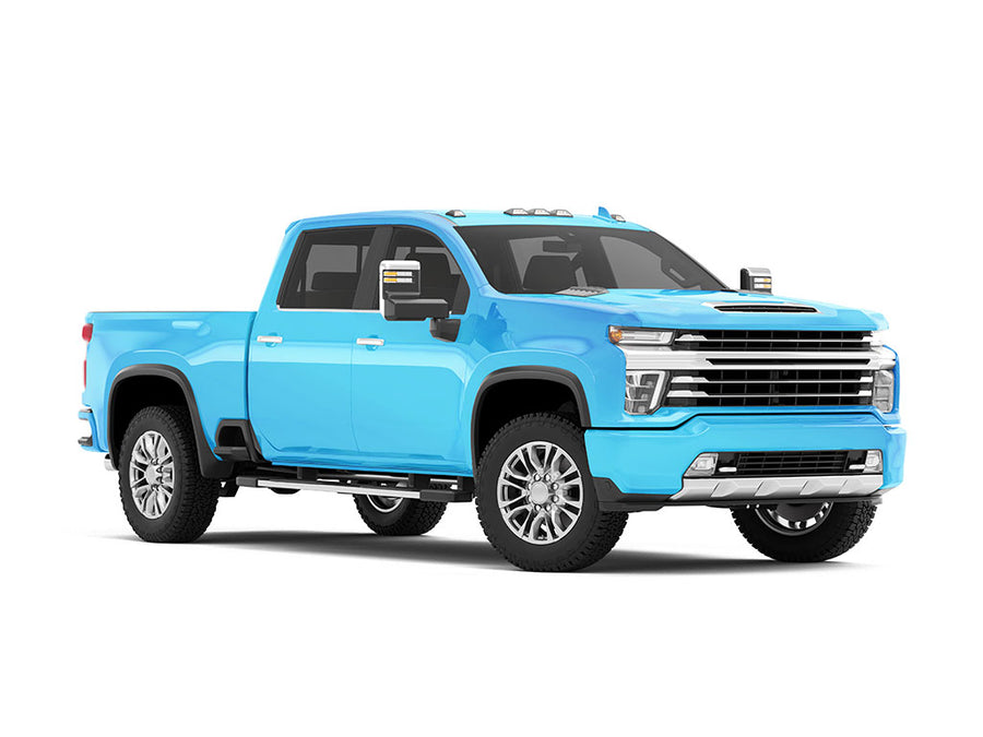 Rwraps Matte Chrome Light Blue Truck Wraps