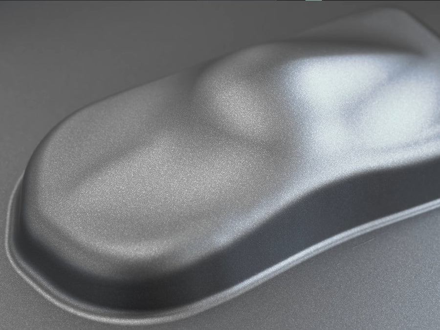 Rwraps Matte Chrome Metallic Dark Gray Fog Car Wrap