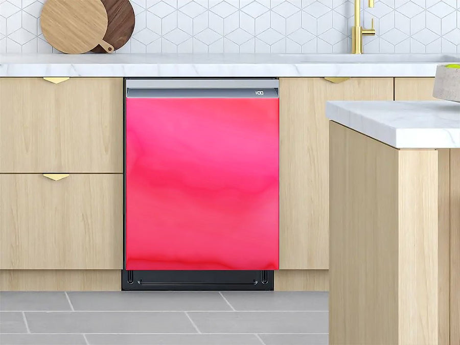 Rwraps™ Matte Chrome Pink Rose Custom Dishwasher Cover