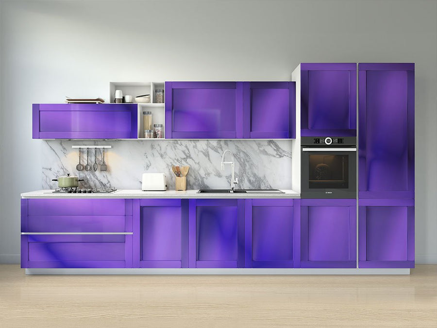 Rwraps™ Matte Chrome Purple Kitchen Cabinet Wraps