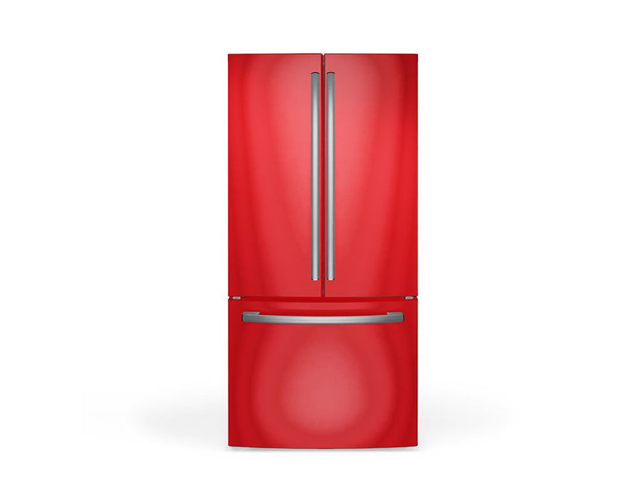 Rwraps Matte Chrome Red DIY Built-In Refrigerator Wraps