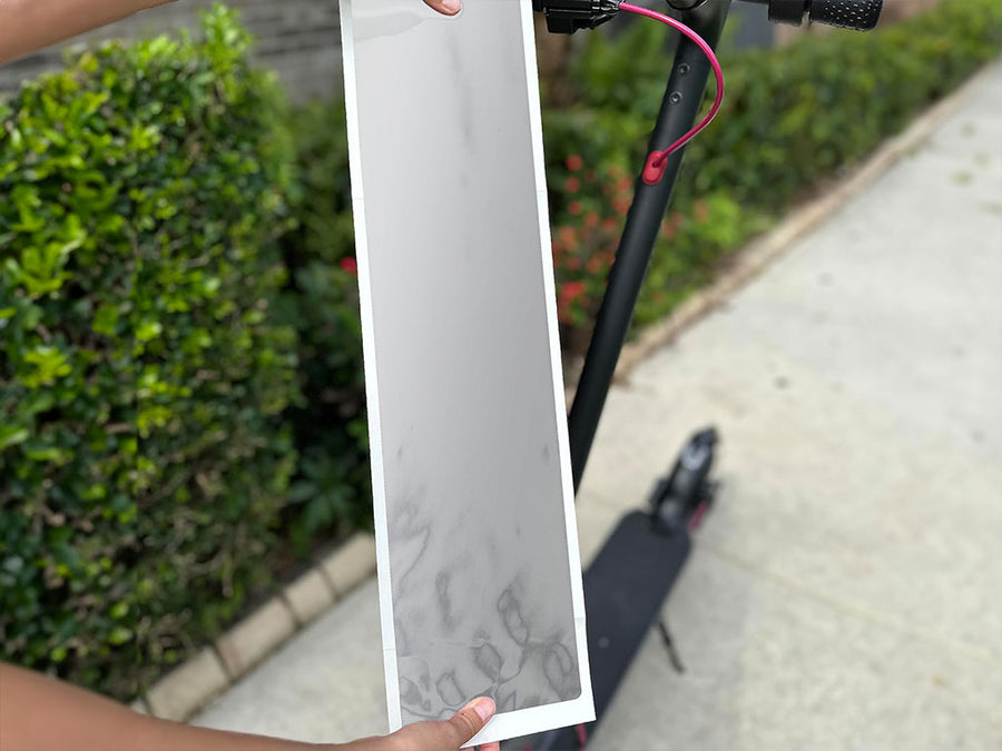 Rwraps Matte Chrome Silver DIY Electric Scooter Wraps