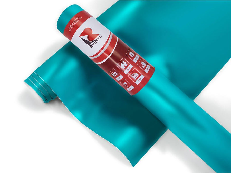 Rwraps Matte Chrome Teal Tool Cabinet Wrap Color Film