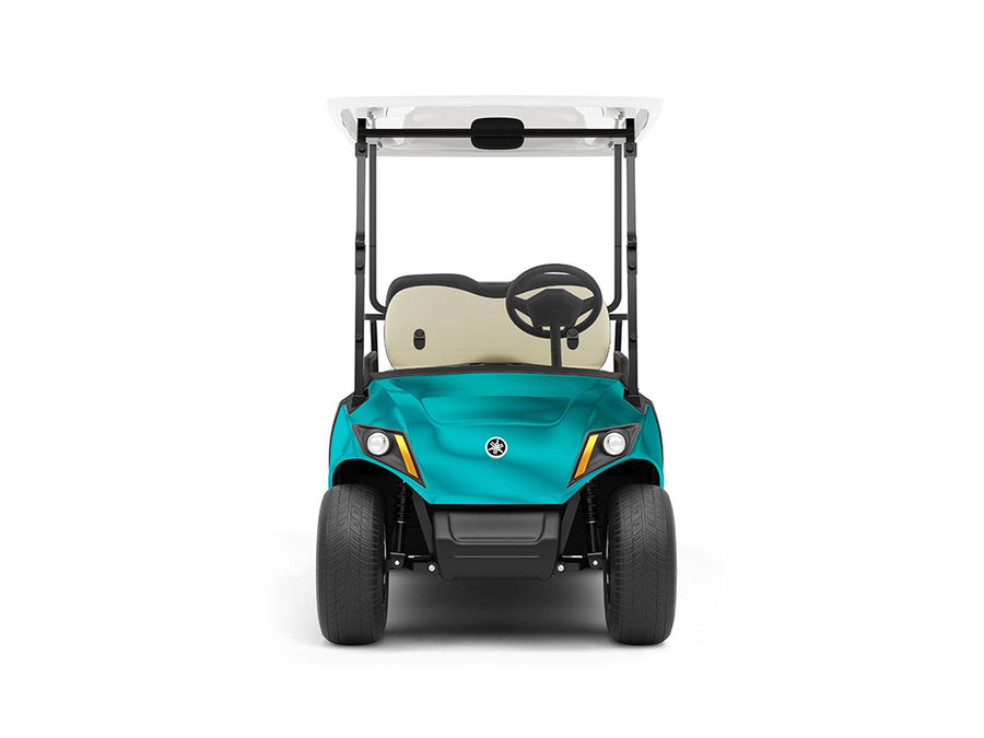 Rwraps Matte Chrome Teal DIY Golf Cart Wraps
