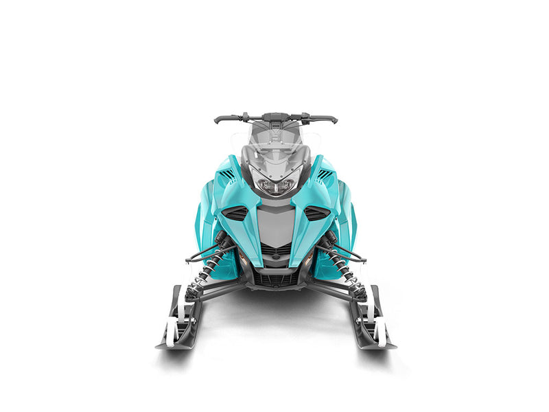 Rwraps Matte Chrome Teal DIY Snowmobile Wraps