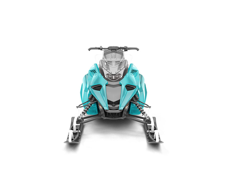 Rwraps Matte Chrome Teal DIY Snowmobile Wraps