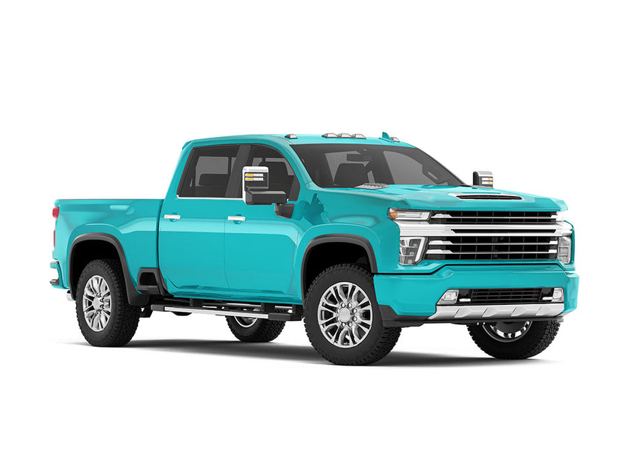 Rwraps Matte Chrome Teal Truck Wraps