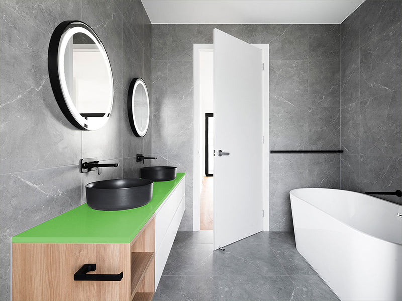 Rwraps™ Matte Green Bathroom Countertop Wraps