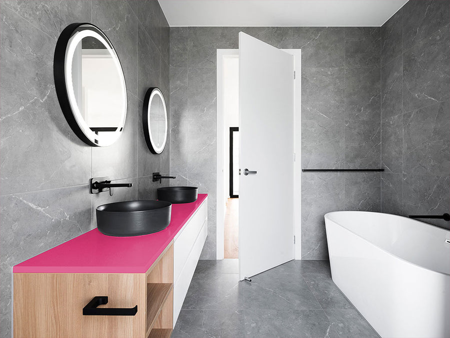 Rwraps™ Matte Rose Bathroom Countertop Wraps