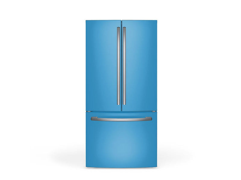 Rwraps Matte Sky Blue DIY Built-In Refrigerator Wraps