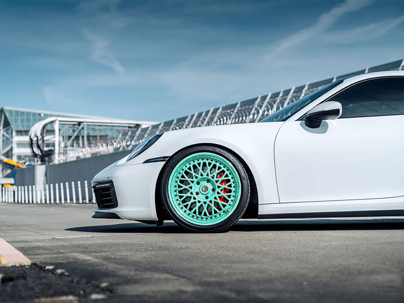 Rwraps™ Matte Teal Wrapped Rim Example