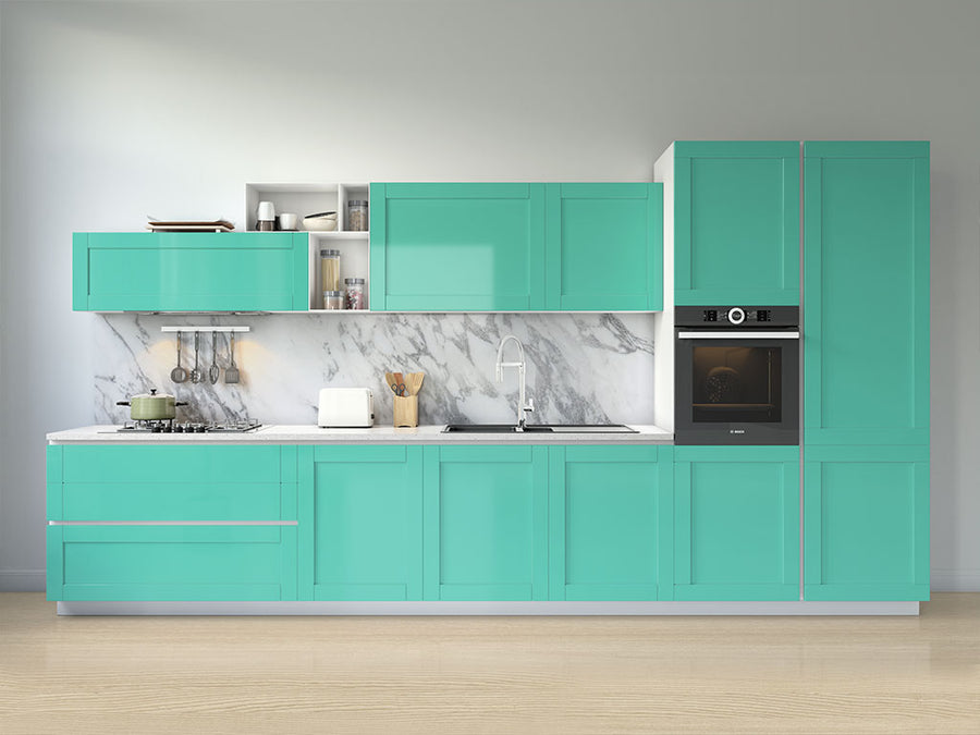 Rwraps™ Matte Teal Kitchen Cabinet Wraps