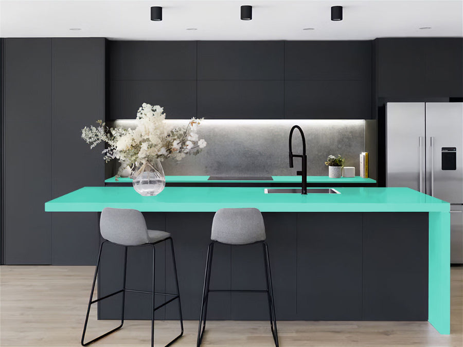 Rwraps™ Matte Teal Kitchen Countertop Wraps
