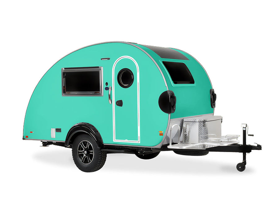 Rwraps Matte Teal DIY Tear Drop Trailer Wraps