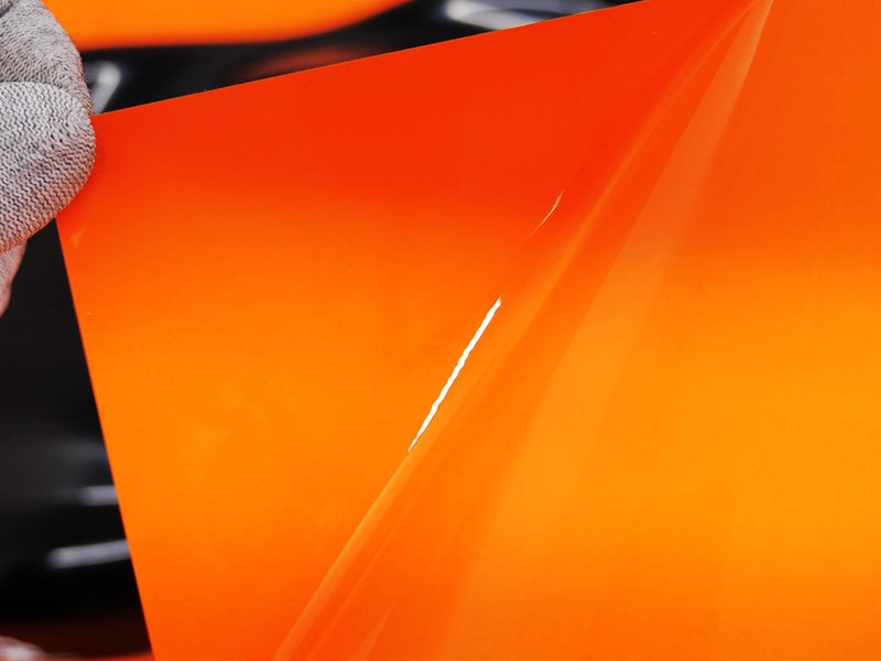 Rwraps Hyper Gloss Orange Film~Rwraps Hyper Gloss Orange Vinyl Liner~1